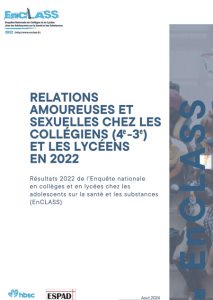 Fiche EnCLASS 2022 sur la sexualité des adolescents en France