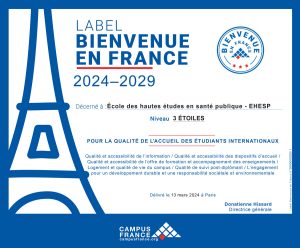 Label Bienvenue en France - EHESP - 2024